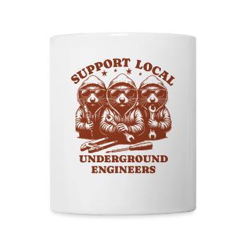 mole Liebe Support Local underground engineers - Tasse - Weiß - Vorne