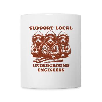 mole Liebe Support Local underground engineers - Tasse - Weiß - Vorne
