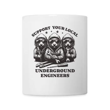 Mole Love Support Local underground engineers - Mug - white - Front