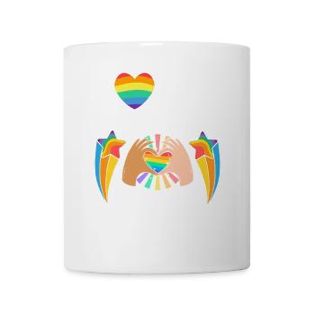 Sympa « Contre le racisme » - Mug blanc - blanc - Devant