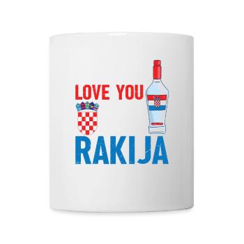 I'd love you if you could eat rakija - Mug - white - Front