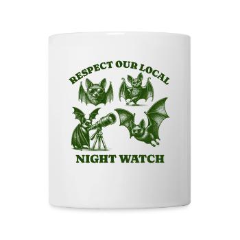 bat Liebe Support Local night watch - Tasse - Weiß - Vorne