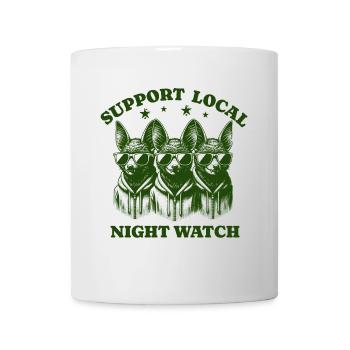 bat Love Support Local night watch - Mug - white - Front