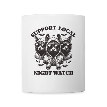bat Love Support Local night watch - Mug - white - Front