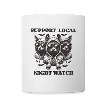 bat Love Support Local night watch - Mug - white - Front