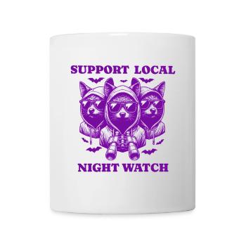 bat Love Support Local night watch - Mug - white - Front
