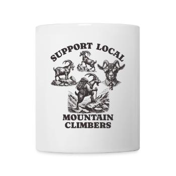 goat Liebe Support Local mountain climbers - Tasse - Weiß - Vorne
