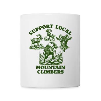 goat Liebe Support Local mountain climbers - Tasse - Weiß - Vorne