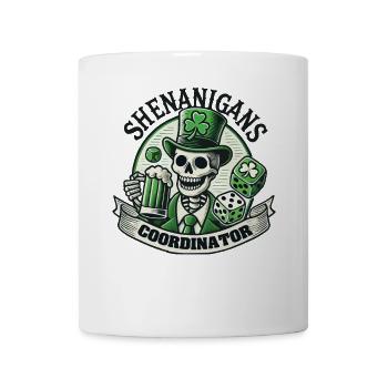 Coordonnatrice des manigances de la Saint-Patrick - Mug blanc - blanc - Devant