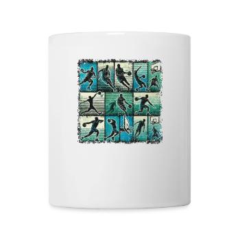 L’amour du ballon Le basket-ball est dans mon ADN - Mug blanc - blanc - Devant