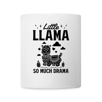 Petit lama tant de drame - Alpaga Lama Llama - Mug blanc - blanc - Devant