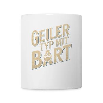 gars avec barbe barbe barbier barbe complète - Mug blanc - blanc - Devant