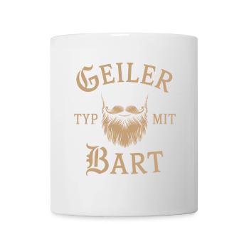 gars avec barbe barbe barbier barbe complète - Mug blanc - blanc - Devant