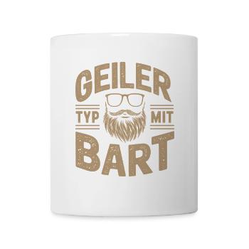 gars avec barbe barbe barbier barbe complète - Mug blanc - blanc - Devant