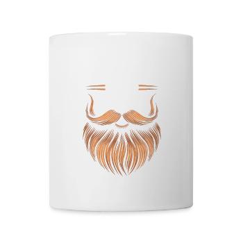 gars avec barbe barbe barbier barbe complète - Mug blanc - blanc - Devant