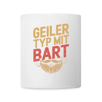 gars avec barbe barbe barbier barbe complète - Mug blanc - blanc - Devant