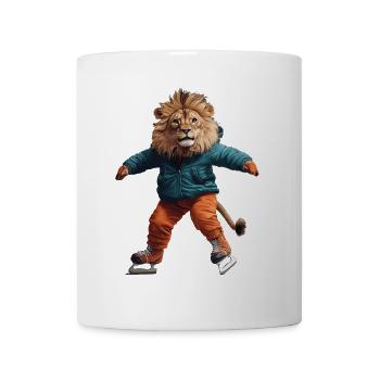 Löwe - Tasse - Weiß - Vorne