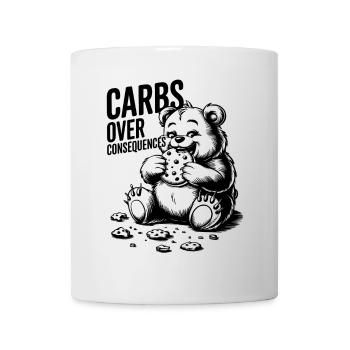 Carbs Over Consequences Bear Illustration - Mug - white - Front