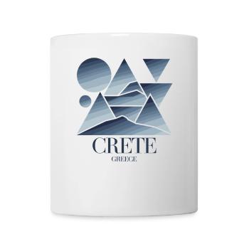 Crète Grèce Souvenir Géométrique Moderne - Mug blanc - blanc - Devant