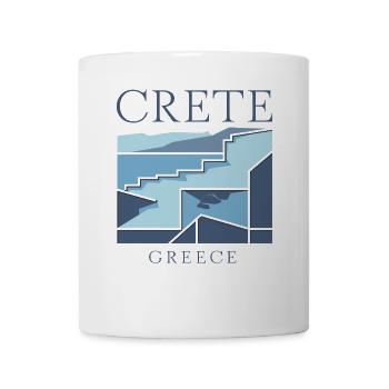 Crète Grèce Souvenir Paysage Art - Mug blanc - blanc - Devant