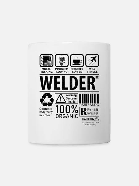 Welder multi tasking problem solving requires - Mug - white