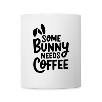 Osterhase braucht Kaffee Ostern Spruch - Tasse - Weiß - Vorne