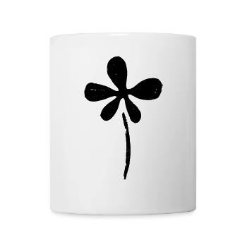 Matisse Inspires: Abstract Floral Motif Black - Mug - white - Front