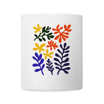 Matisse Inspires: Abstract Plant Pattern Colorful - Mug - white - Front
