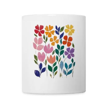 Matisse inspires: floral pattern in watercolor style - Mug - white - Front