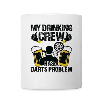Dart Dartspieler Dartspiel Herren - Tasse - Weiß - Vorne