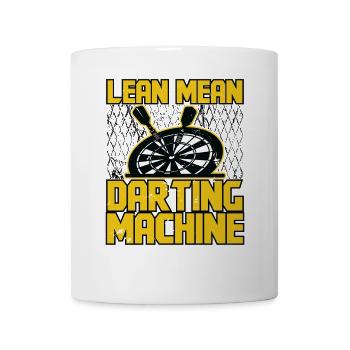 Dart Dartspieler Dartspiel Herren - Tasse - Weiß - Vorne