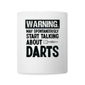 Dart Dartspieler Dartspiel Herren - Tasse - Weiß - Vorne