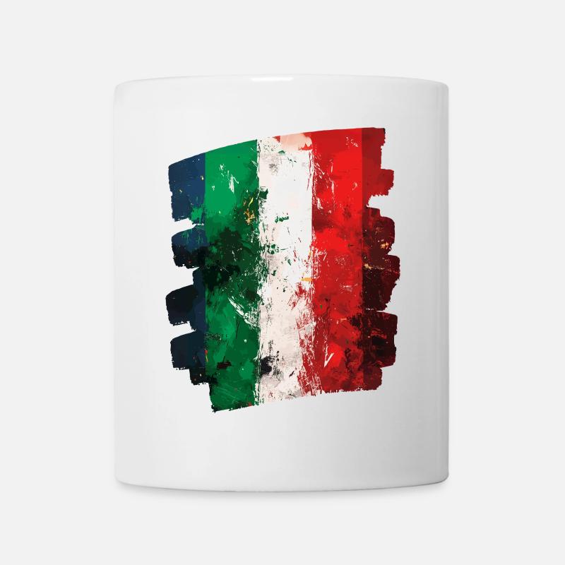 Drapeau italien Italie - Mug blanc - blanc
