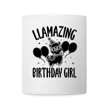 LLamazing birthday Girl - Funny Llama Birthday - Mug - white - Front