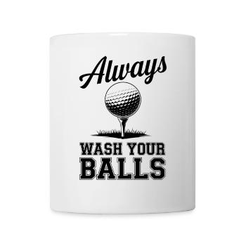 Collecteur de balles de golf Obtenir des balles Laver l’humour - Mug blanc - blanc - Devant