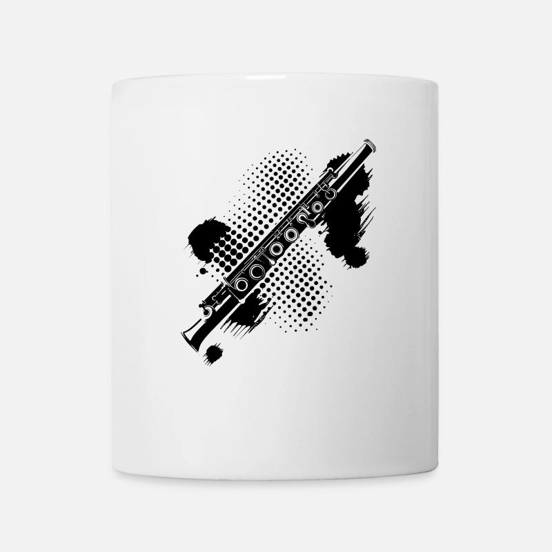 Flöte Splash - Tasse - Weiß