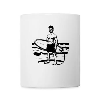 Surfeur - Mug blanc - blanc - Devant