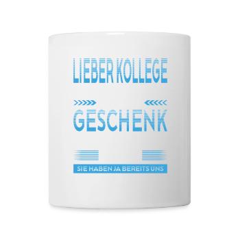 Kollege Abschied Geschenke Abschiedsgeschenk - Tasse - Weiß - Vorne