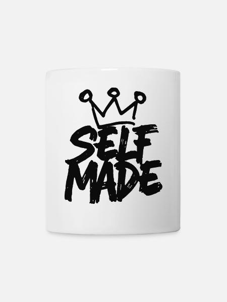 Self Made - Handschriftliches Motivationsdesign - Tasse - Weiß