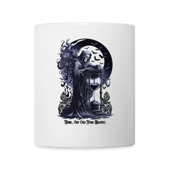 Faucheuse avec sablier – Le temps est notre véritable maître - Mug blanc - blanc - Devant