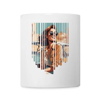 girl girlie wild punk freestyle love peace style - Mug - white - Front