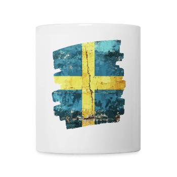 Schwedische Flagge Schweden - Tasse - Weiß - Vorne