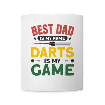 Dart Dartspieler Dartspiel Herren - Tasse - Weiß - Vorne