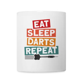 Dart Dartspieler Dartspiel Herren - Tasse - Weiß - Vorne