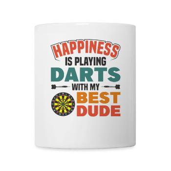 Dart Dartspieler Dartspiel Herren - Tasse - Weiß - Vorne