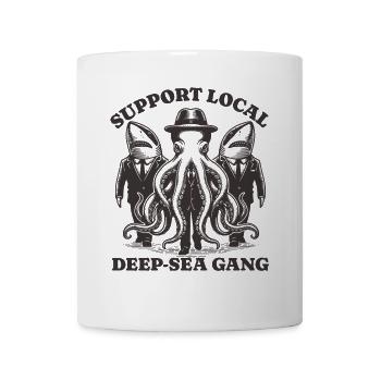 requin Octopus Lovers - Soutien Gang local des grands fonds marins - Mug blanc - blanc - Devant