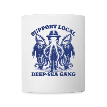 requin Octopus Lovers - Soutien Gang local des grands fonds marins - Mug blanc - blanc - Devant