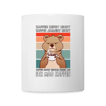 Lustige Morgenmuffel Kaffee Sprüche  - Tasse - Weiß - Vorne