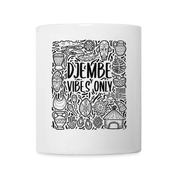 Djembé Vibes Only – Rythme de l’Afrique - Mug blanc - blanc - Devant