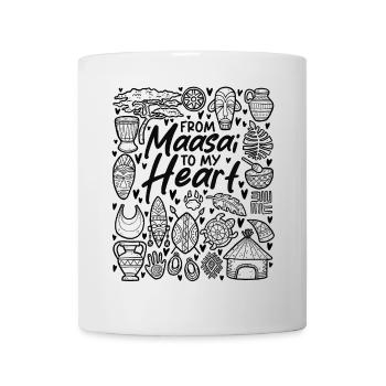 From Maasai to My Heart – African Roots - Mug - white - Front